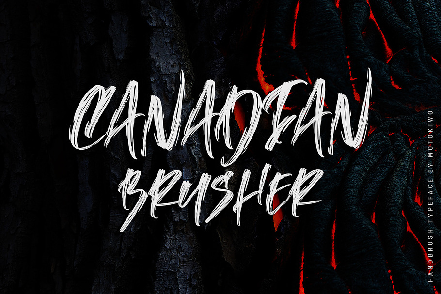 Canadian Brusher - Hipster Typeface in Display Fonts - product preview 8