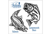 Largemouth Bass and Salmon fishing