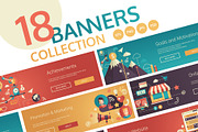 Business Infographics Flat Banners