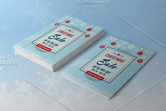 Christmas / Holiday Sale Flyer-V1109 in Flyer Templates - product preview 3