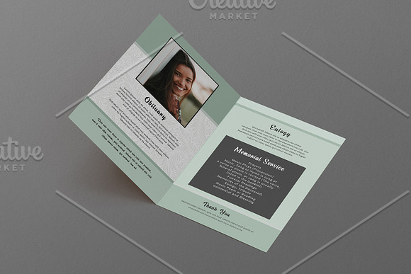 Funeral Program Template - V952 in Brochure Templates - product preview 2
