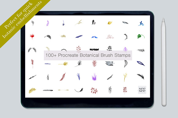 100+ Botanical Procreate Brush Stamp in Add-Ons - product preview 15