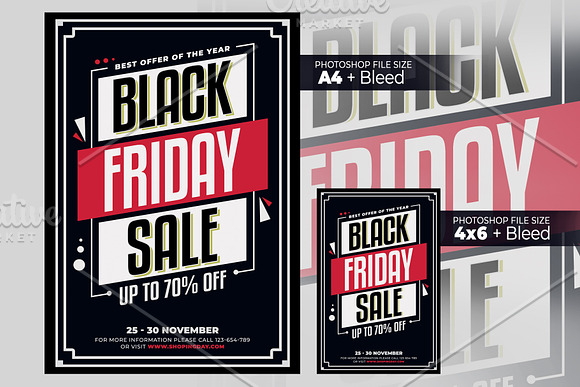 Black Friday Sale Flyer in Flyer Templates - product preview 1