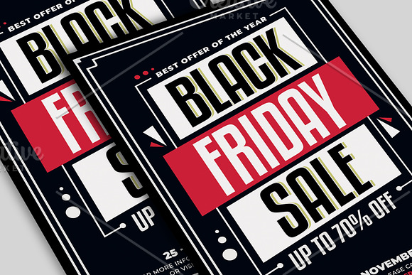 Black Friday Sale Flyer in Flyer Templates - product preview 3