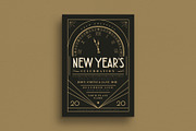 Art Deco New Year Event Flyer
