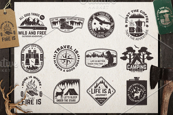 Adventure Badges in Logo Templates - product preview 1