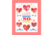 Typography poster love knows no