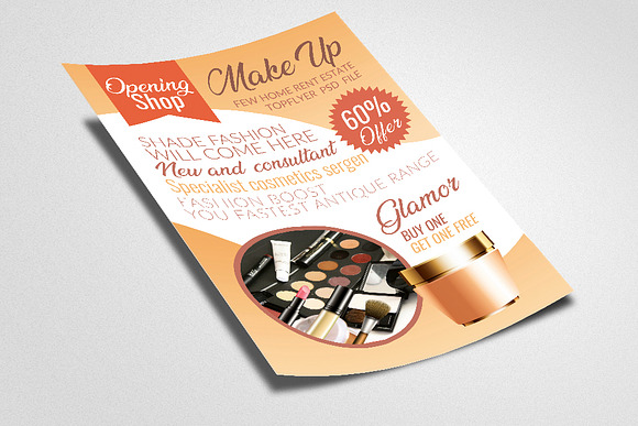 Cosmetic Product Discount Flyer in Flyer Templates - product preview 1