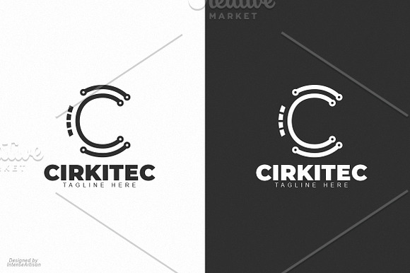 Circitec C Letter Logo in Logo Templates - product preview 3