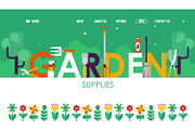 Garden supplies website design