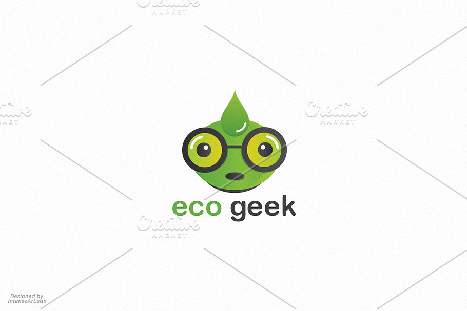 Eco Geek Logo in Logo Templates - product preview 8