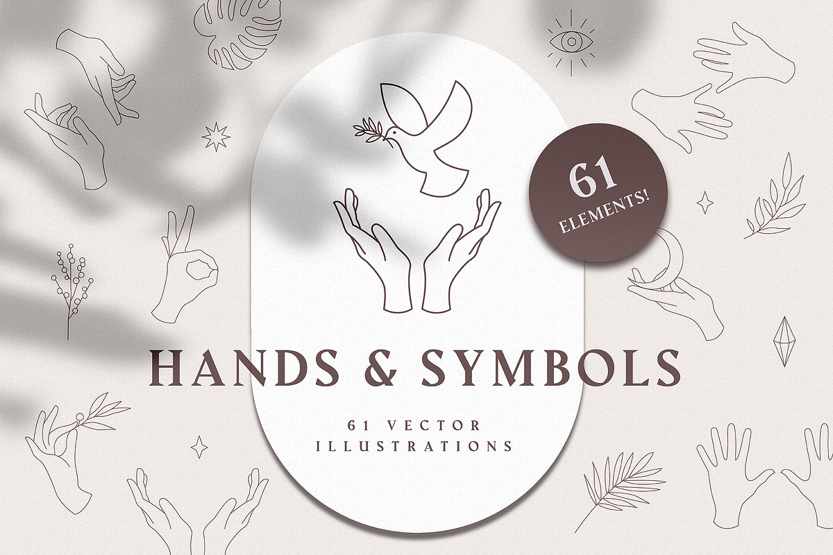 Hands and Symbols in Illustrations - product preview 8
