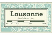 Lausanne Switzerland City Map