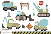 Vintage Boy Construction Trucks