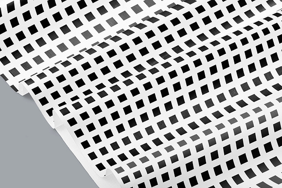 Black & White Seamless Grid Patterns in Patterns - product preview 2