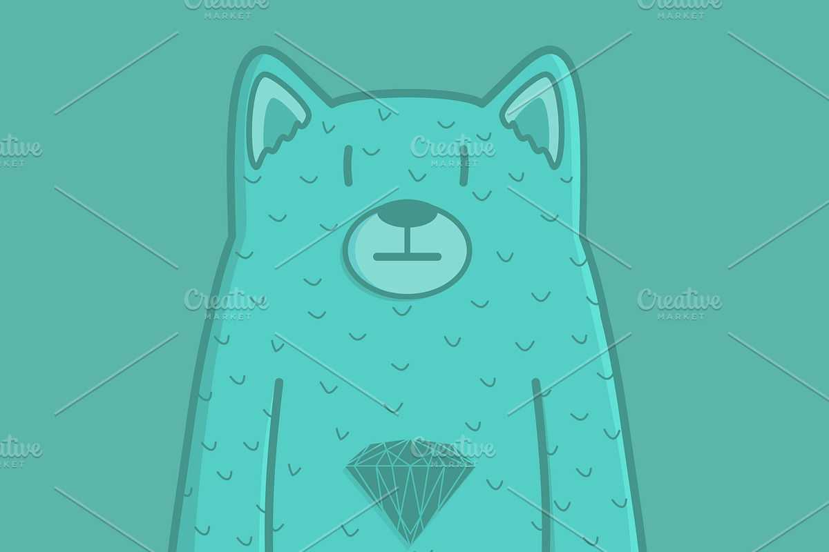 Diamond Bear in Illustrations - product preview 8