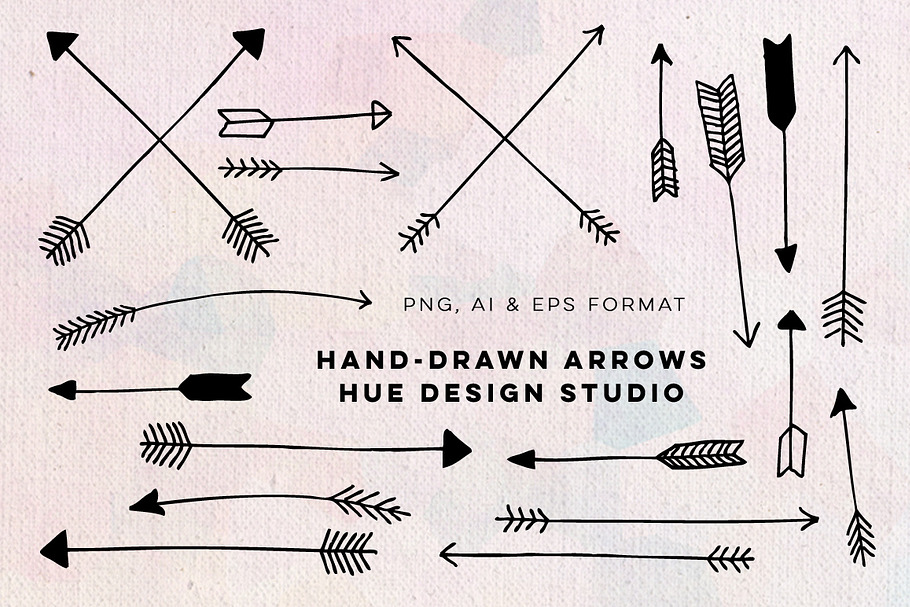 hand drawn arrows illustrations in Illustrations - product preview 8
