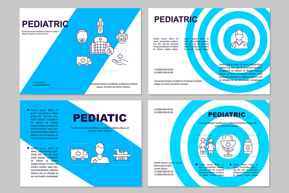 Pediatric brochure template layout in Brochure Templates - product preview 8