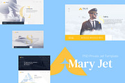 Mery Jet - PSD Private Jet Template