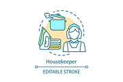 Housekeeper concept icon