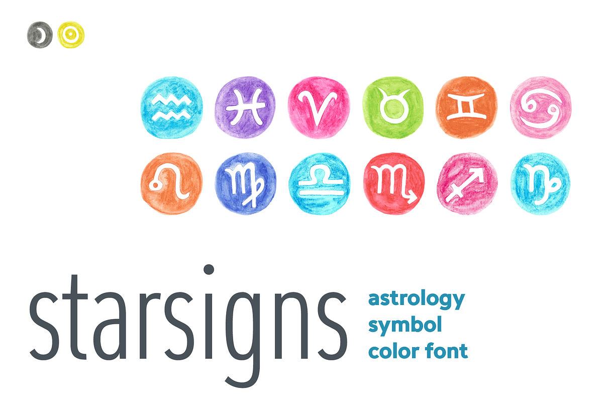 Starsigns Color in Symbol Fonts - product preview 8