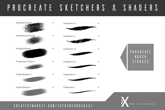 Procreate Sketchers & Shaders! in Add-Ons - product preview 1