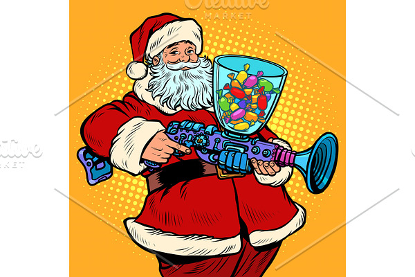 Santa Claus candy machine, Christmas