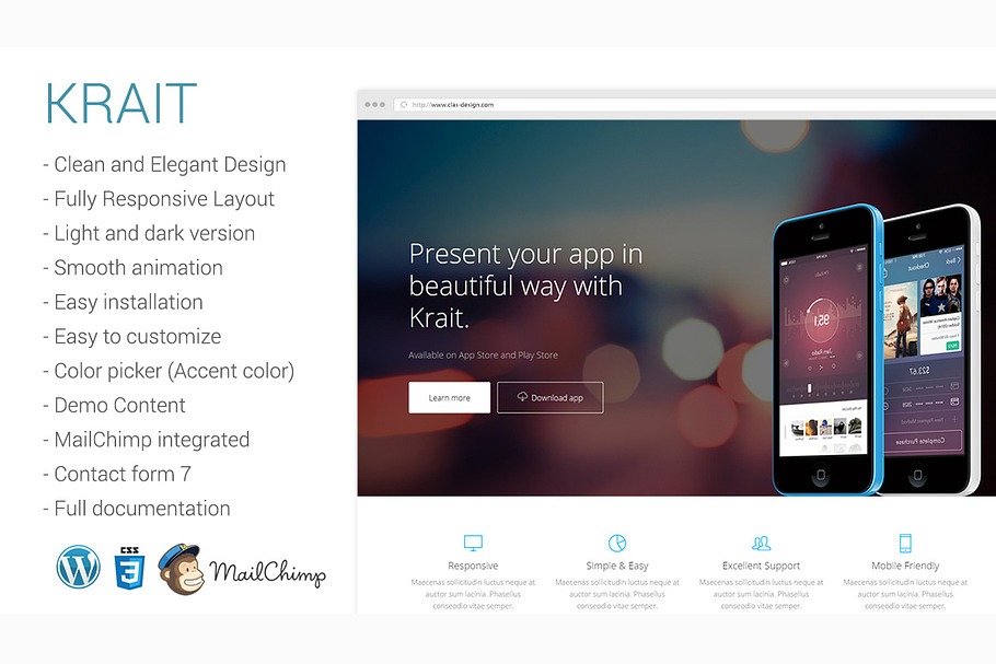 Krait- Landing Page Wordpress Theme in WordPress Landing Page Themes - product preview 8