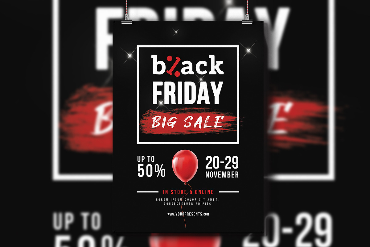 Black friday Flyer Template in Flyer Templates - product preview 8