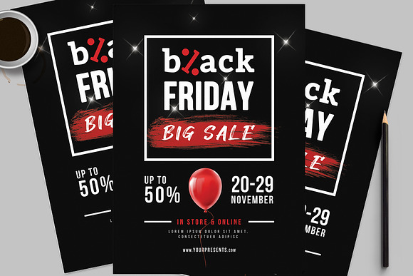 Black friday Flyer Template in Flyer Templates - product preview 1
