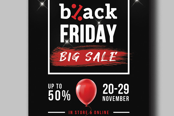 Black friday Flyer Template in Flyer Templates - product preview 2