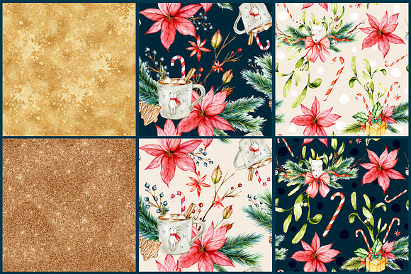 12 Christmas seamless patterns in Patterns - product preview 3