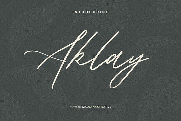 Aklay - Handwritten Font in Display Fonts - product preview 1