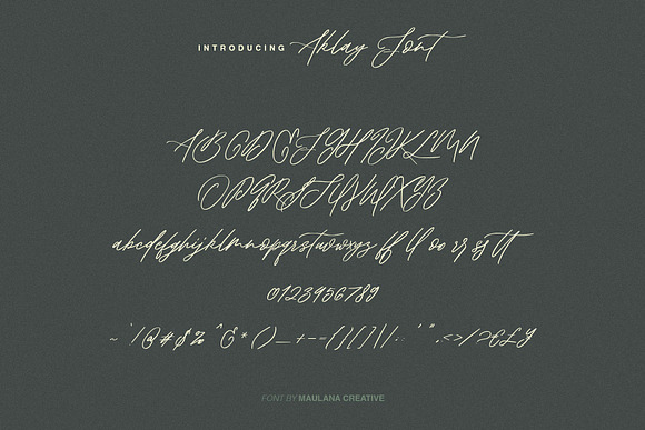 Aklay - Handwritten Font in Display Fonts - product preview 7