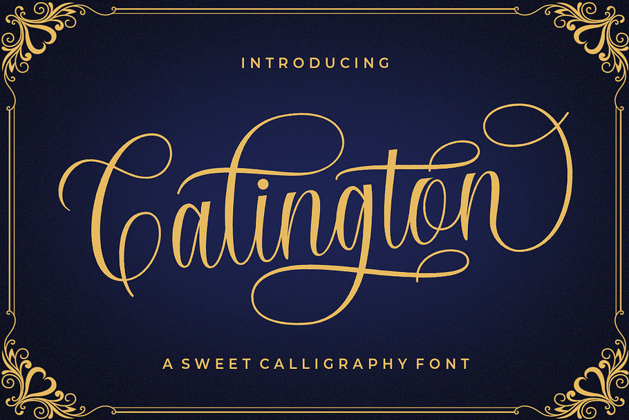 Calington Script in Script Fonts - product preview 8