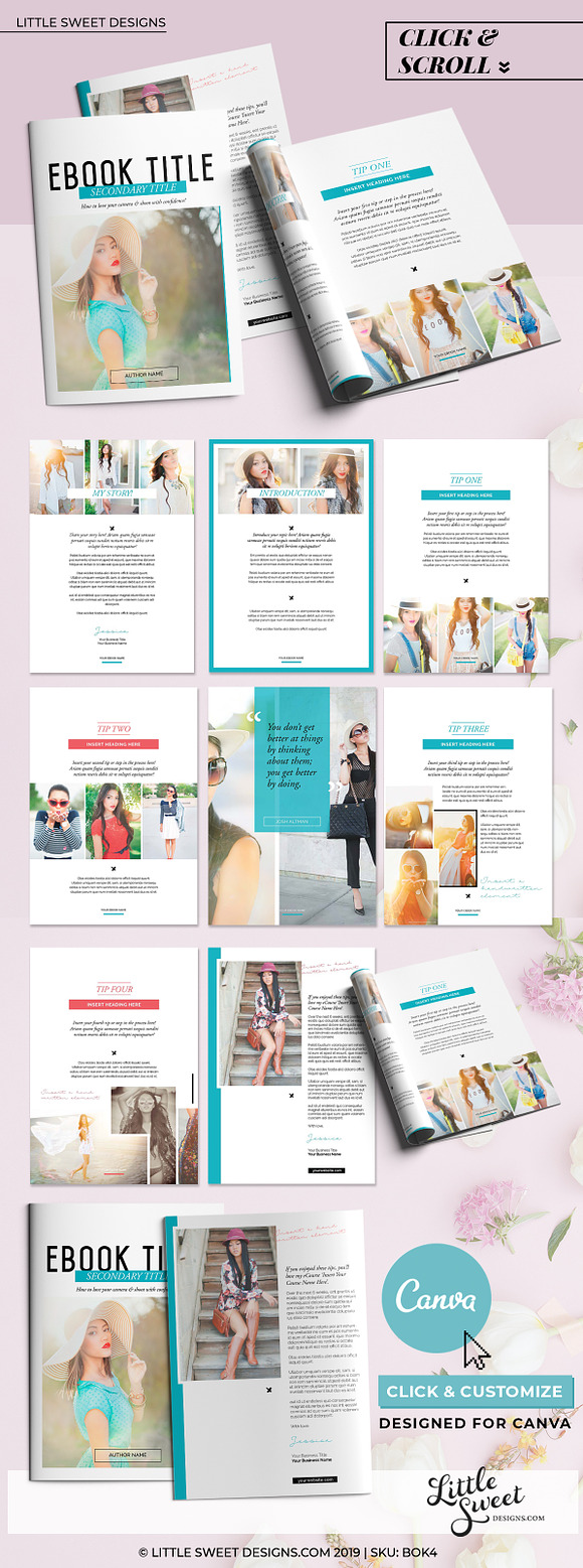 Magazine/eBook Template Canva in Magazine Templates - product preview 5