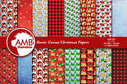 Christmas Watercolour Gnomes pattern
