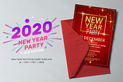 New Year Invitation Card Template