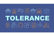 Tolerance word concepts banner