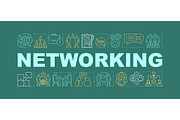Networking word concepts banner