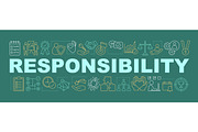 Responsibility word concepts banner