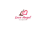 Love Angel Stock Logo Template