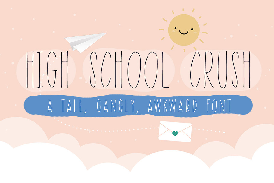 High School Crush Font
