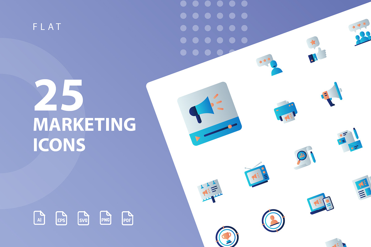 Marketing Flat Icons in Marketing Icons - product preview 8