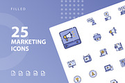 Marketing Filled Icons
