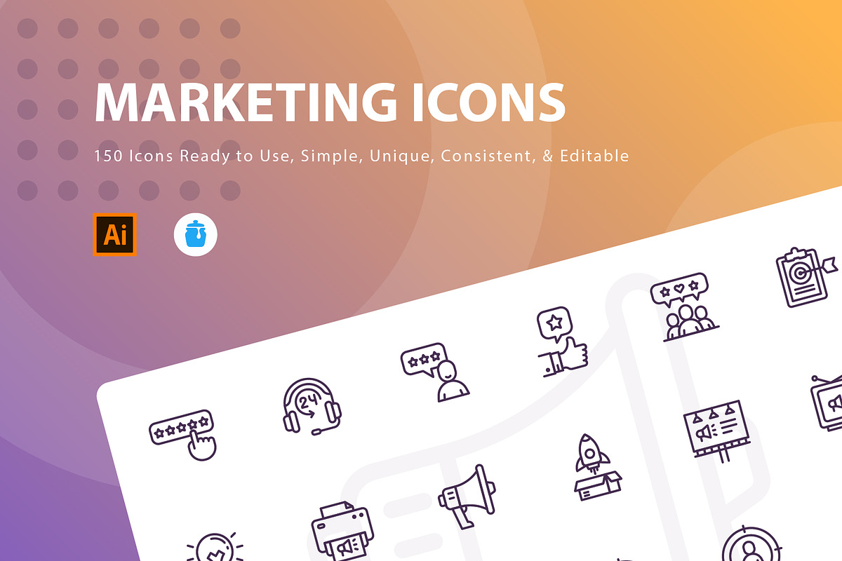 Marketing Full Pack Icon Set in Marketing Icons - product preview 8