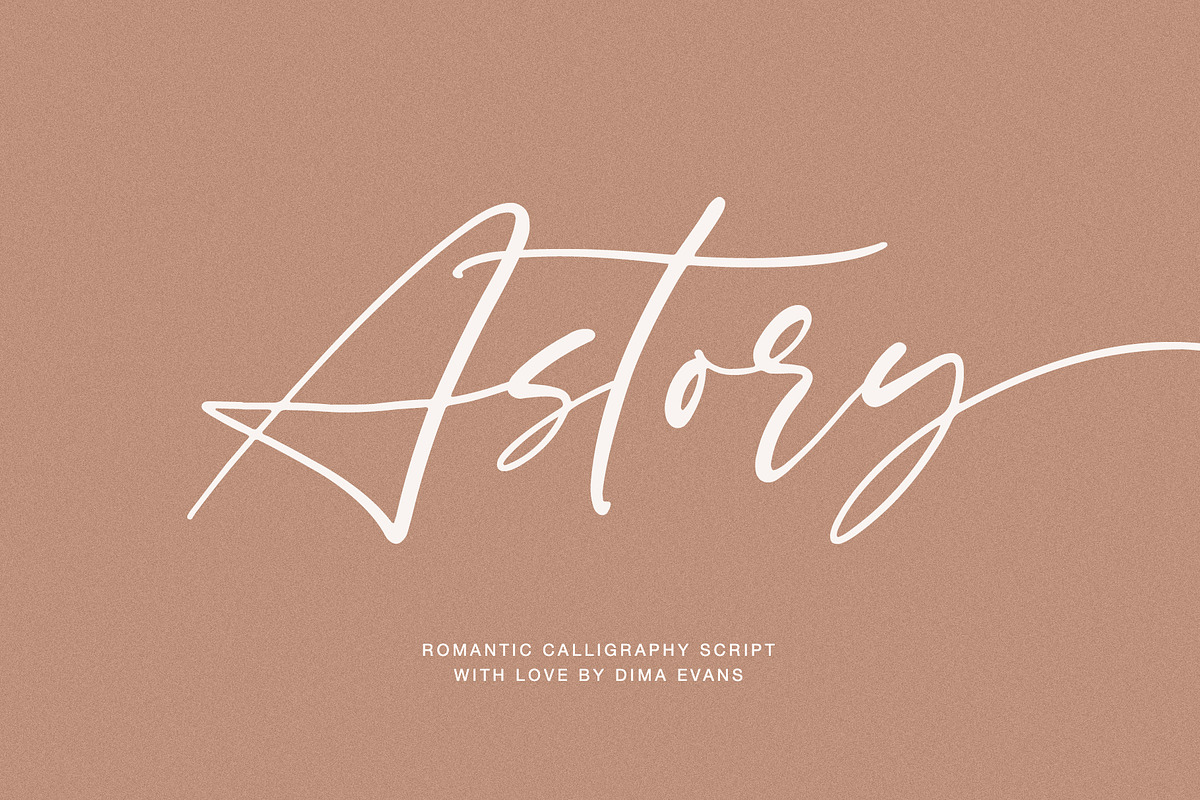 Astory // Romantic Script SALE in Script Fonts - product preview 8