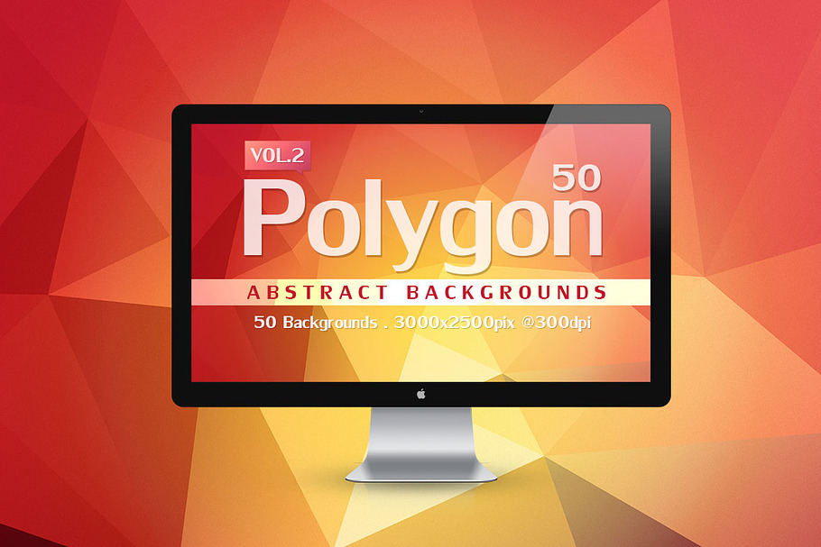 50 Polygon Backgrounds Vol.2