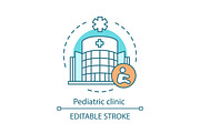Pediatric clinic concept icon