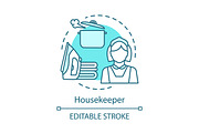 Housekeeper concept icon